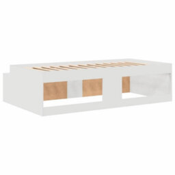 Berkfield Storage Bed Frame White 80X200 Cm - thumbnail 8