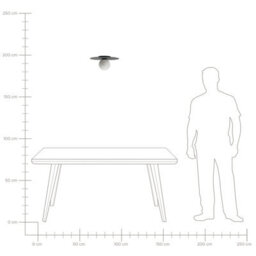 Beliani Round Flush-Mount Ceiling Light Matte Black 36Cm - Modern Open Design - thumbnail 6