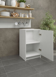Jd Greta Kitchen Base Unit 500mm Storage Cabinet With Door Shelf 50Cm - White Gloss - thumbnail 2