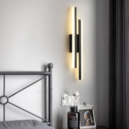 Modern Minimalist Strip Wall Lamp  Black Linear Wall Sconce Indoor 20W Wall Mounted Led Lights 3 Color - thumbnail 3