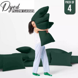 Ameha Bedding Pillowcase-Plain Dyed Emerald Breathable Envelope Durable Pillow Cover 2 Pair (50 X 75 Cm) Pillow Covers