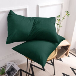 Ameha Bedding Pillowcase-Plain Dyed Emerald Breathable Envelope Durable Pillow Cover 2 Pair (50 X 75 Cm) Pillow Covers - thumbnail 6