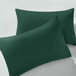 Ameha Bedding Pillowcase-Plain Dyed Emerald Breathable Envelope Durable Pillow Cover 2 Pair (50 X 75 Cm) Pillow Covers - thumbnail 9