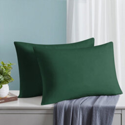 Ameha Bedding Pillowcase-Plain Dyed Emerald Breathable Envelope Durable Pillow Cover 2 Pair (50 X 75 Cm) Pillow Covers - thumbnail 7