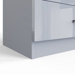 Fwstyle Chilton Grey Gloss 8 Drawer Chest (H)77Cm (W) 114Cm (D) 40Cm - thumbnail 8