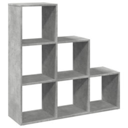 Vidaxl Room Divider Bookcase 3-Tier Concrete Grey 99X29X99 Cm Engineered Wood - thumbnail 2
