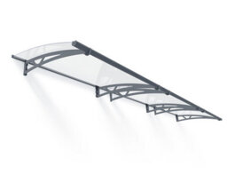 Canopia By Palram Altair 4500 Grey Door Canopy, (H)17.5Cm (W)453.5Cm (D)91.5Cm - thumbnail 1