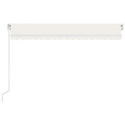 Berkfield Manual Retractable Awning 450X300 Cm Cream - thumbnail 3