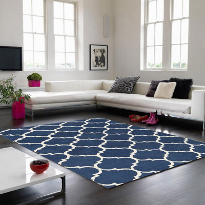 Asiatic Albany Ogee Blue Rug-120Cm X 170Cm - image 1