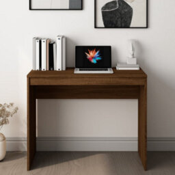 Vidaxl Desk Brown Oak 90X40X72 Cm Engineered Wood Desks - thumbnail 3