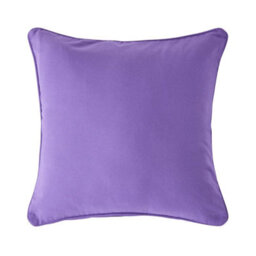 Homescapes Cotton Plain Purple Cushion Cover, 45 X 45 Cm