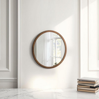 Yearn Contemporary Round Wall Mirror Bronze 60Cm - image 1