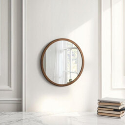 Yearn Contemporary Round Wall Mirror Bronze 60Cm - thumbnail 1