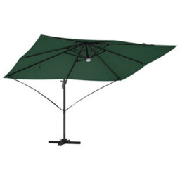 Berkfield Cantilever Roma Parasol Green, Black 352 X 251 X 265 Cm - thumbnail 4