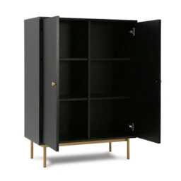 Devon - Highboard Storage Cabinet - Black - thumbnail 4