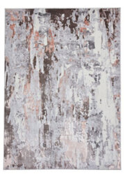 Grey Rose Abstract Rug, 8mm Thickness Modern Rug, Grey Rose Rug For Bedroom, Living Room, & Dining Room-120Cm X 170Cm - thumbnail 1