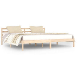 Berkfield Day Bed Solid Wood Pine 200X200 Cm Super King - thumbnail 2