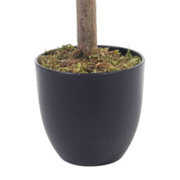 Thehotsale 122Cm Artificial Schefflera Arboricola Tree In Black Pot For Decoration Living Room - thumbnail 6
