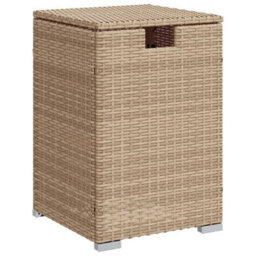 Vidaxl Propane Tank Cover Table Beige 40X40X60 Cm Poly Rattan - thumbnail 2