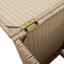 Vidaxl Propane Tank Cover Table Beige 40X40X60 Cm Poly Rattan - thumbnail 9