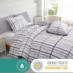 Pamposh Double Duvet Cover Set Premium Brushed Microfiber Duvet Cover Ultrasoft Easy Care Lightweight Sets With Zipper Closure - thumbnail 4