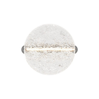 Luminosa Lighting Luminosa Mangata Modern Globe Wall Lights Chrome 3000K 250Lm Acrylic Shade - image 1