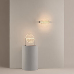 Luminosa Lighting Luminosa Mangata Modern Globe Wall Lights Chrome 3000K 250Lm Acrylic Shade - thumbnail 3