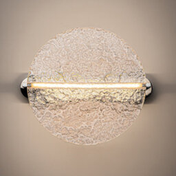 Luminosa Lighting Luminosa Mangata Modern Globe Wall Lights Chrome 3000K 250Lm Acrylic Shade - thumbnail 2