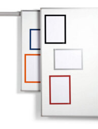 Durable Duraframe Magnetic Document Signage Frame For Metal - 5 Pack - A4 Red - thumbnail 5