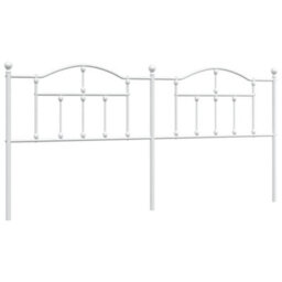 Berkfield Metal Headboard White 200 Cm - thumbnail 2