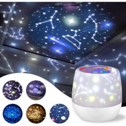 Accessotech Rotating Star Projector Night Light For Bedroom Kids Adults 5 Films 6 Light Modes - thumbnail 1