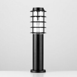 Valuelights Wharf 4 X Modern Ip44 Rated Outdoor Black Stainless Steel Bollard Lantern Light Posts With Led Bulb - thumbnail 4