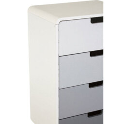 Orsina Contemporary 4 Drawer Cabinet, Ample Storage Space Bedside Cabinet, Renewable Pine Wood Legs Storage Cabinet - thumbnail 4