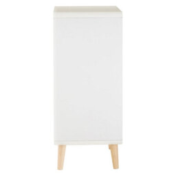Orsina Contemporary 4 Drawer Cabinet, Ample Storage Space Bedside Cabinet, Renewable Pine Wood Legs Storage Cabinet - thumbnail 5