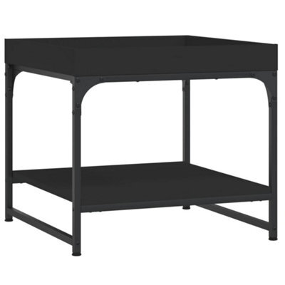 Berkfield Stylish Coffee Table Black 49.5X49.5X45 Cm Engineered Wood - image 1