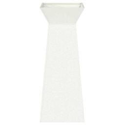 Berkfield Garden Pillar Planter With Bowl White 40X40X100 Cm Steel - thumbnail 5
