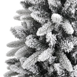 Berkfield Artificial Christmas Tree With Flocked Snow 210 Cm Pvc&pe - thumbnail 5