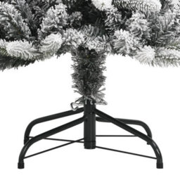Berkfield Artificial Christmas Tree With Flocked Snow 210 Cm Pvc&pe - thumbnail 4