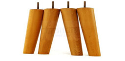 L&F Wood Legs Oak 160mm High Set Of 4 Angled Replacement Furniture Feet Settee Chairs Sofas Footstools M8 - thumbnail 5