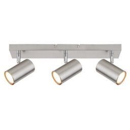 Luminosa Lighting Luminosa Robby Ceiling Spotlight Bar Nickel Matt 3X Gu10 - thumbnail 3