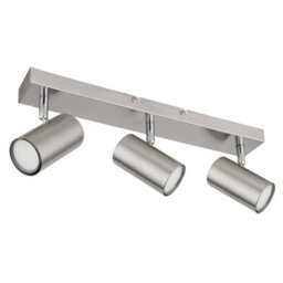 Luminosa Lighting Luminosa Robby Ceiling Spotlight Bar Nickel Matt 3X Gu10 - thumbnail 2
