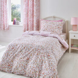Catherine Lansfield Bedding Enchanted Butterfly Reversible Duvet Cover Set With Pillowcases Pink - thumbnail 2