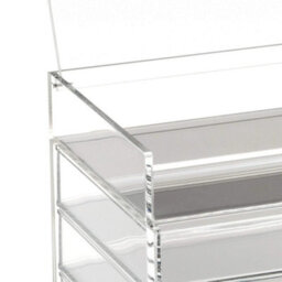 Clear Acrylic 5 Drawer Chest With Flip-Up Lid - thumbnail 3
