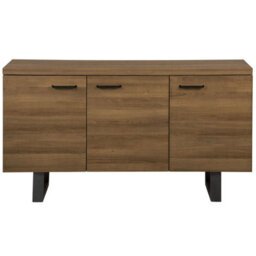 Beliani Industrial Cabinet Timber Dark Brown - thumbnail 4