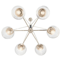 Luminosa Lighting Elstead Kichler Marilyn 6 Light Chandelier Polished Nickel - thumbnail 2