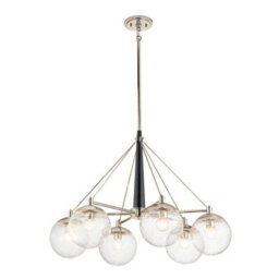 Luminosa Lighting Elstead Kichler Marilyn 6 Light Chandelier Polished Nickel - thumbnail 1