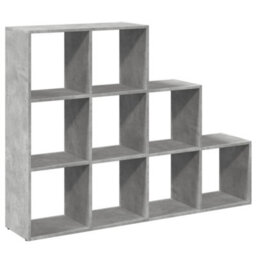 Berkfield Durable Room Divider Bookcase 3-Tier Concrete Grey 137.5X29X103.5 Cm Engineered Wood