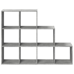 Berkfield Durable Room Divider Bookcase 3-Tier Concrete Grey 137.5X29X103.5 Cm Engineered Wood - thumbnail 5