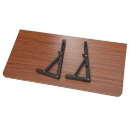 Brown-80X40Cm Wall Mounted Desk Home Computer Desk Study Workstation Folding Writing Table - thumbnail 4
