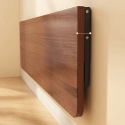 Brown-80X40Cm Wall Mounted Desk Home Computer Desk Study Workstation Folding Writing Table - thumbnail 5
